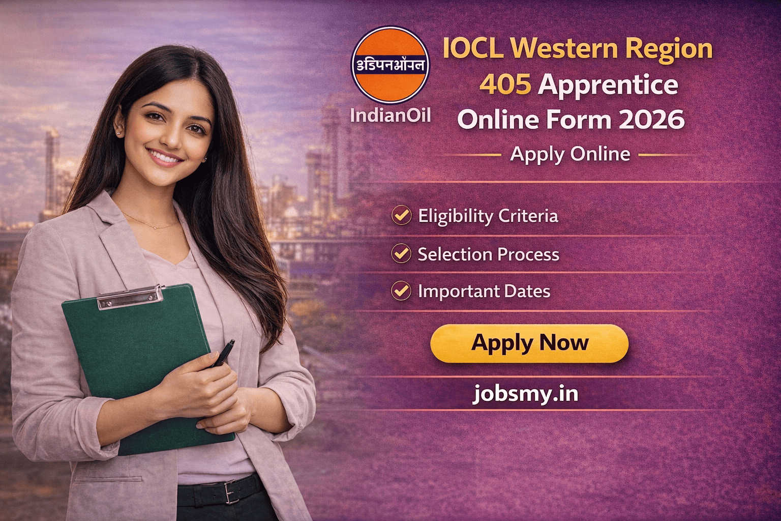 IOCL Western Region 405 Apprentice